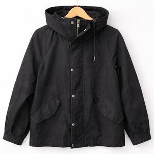 Aritzia TNA Black Hooded Utility Jacket